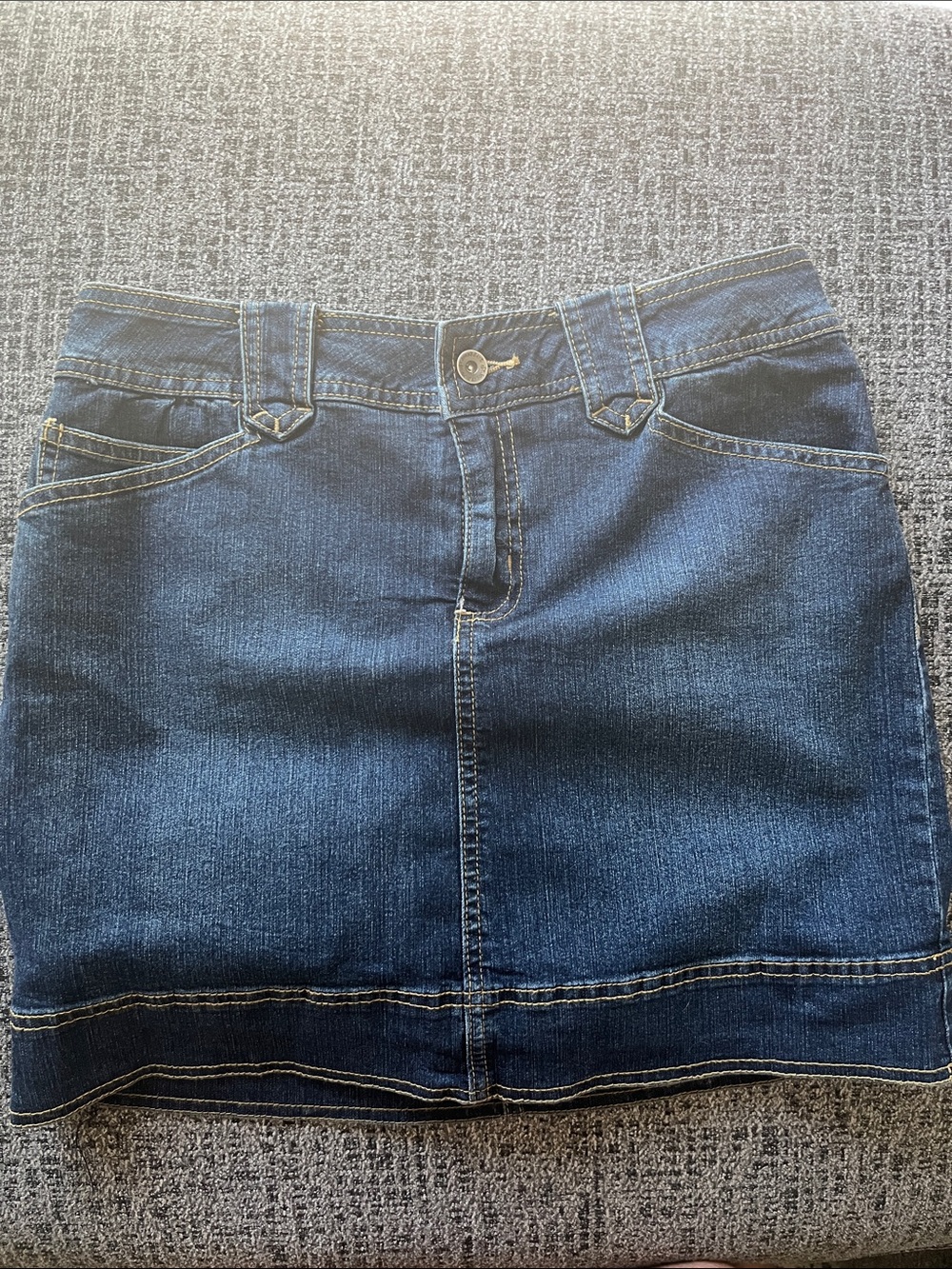 St. John's Bay Dark Blue Denim Mini Skort